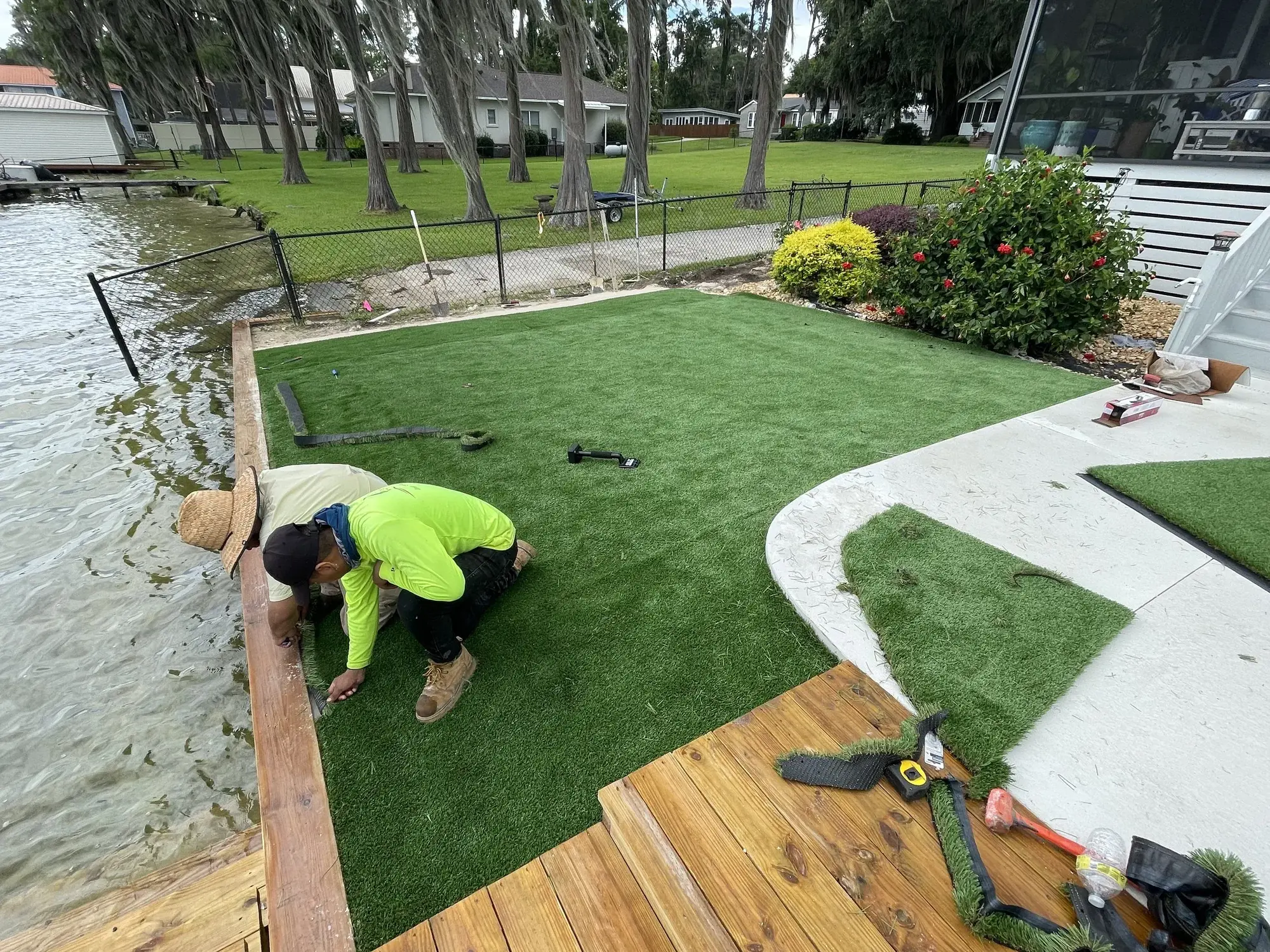 Residential landscaping project